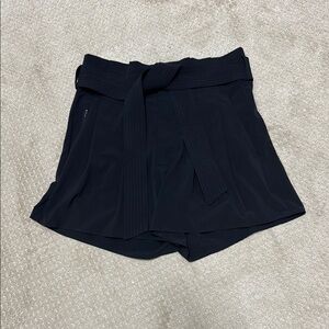 Athleta Black Skorts with High-Waisted Design